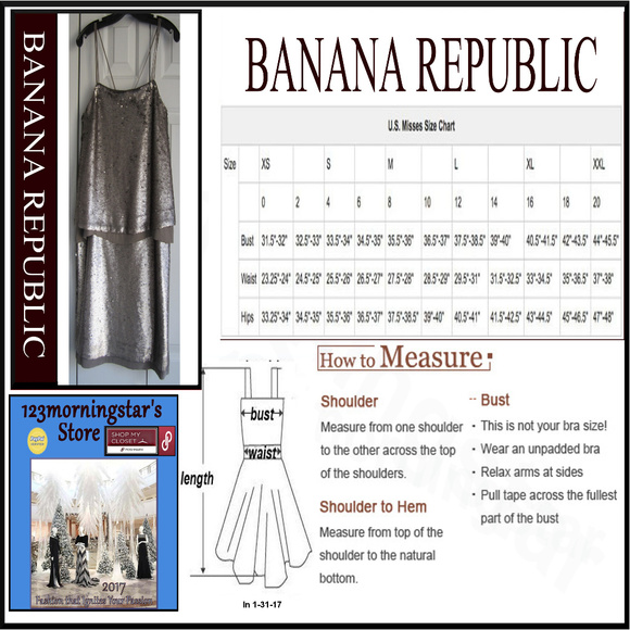BANANA REPUBLIC NWT Sequins Popover Silk Dress 2 - Picture 7 of 7